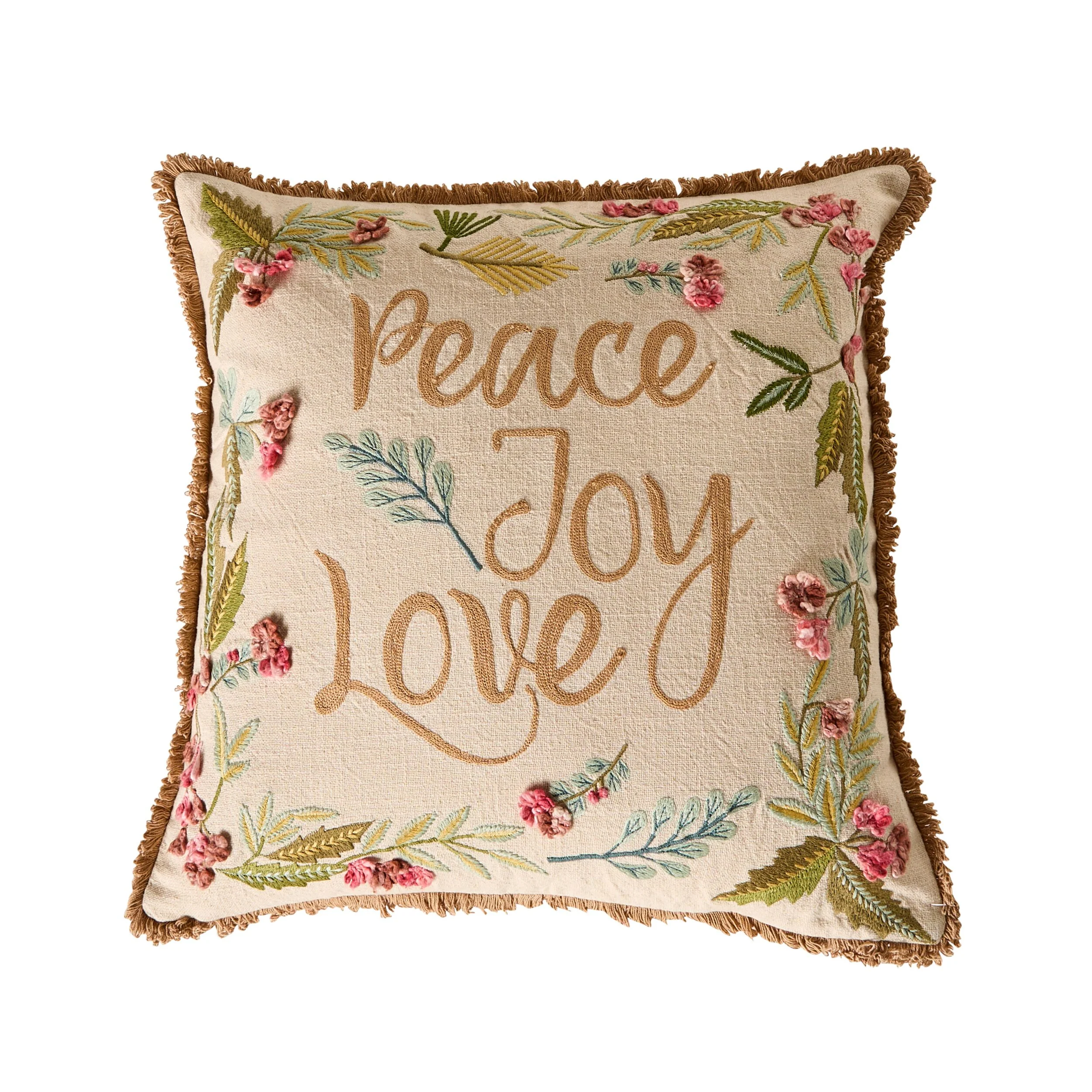 Mistletoe Christmas Peace Cushion